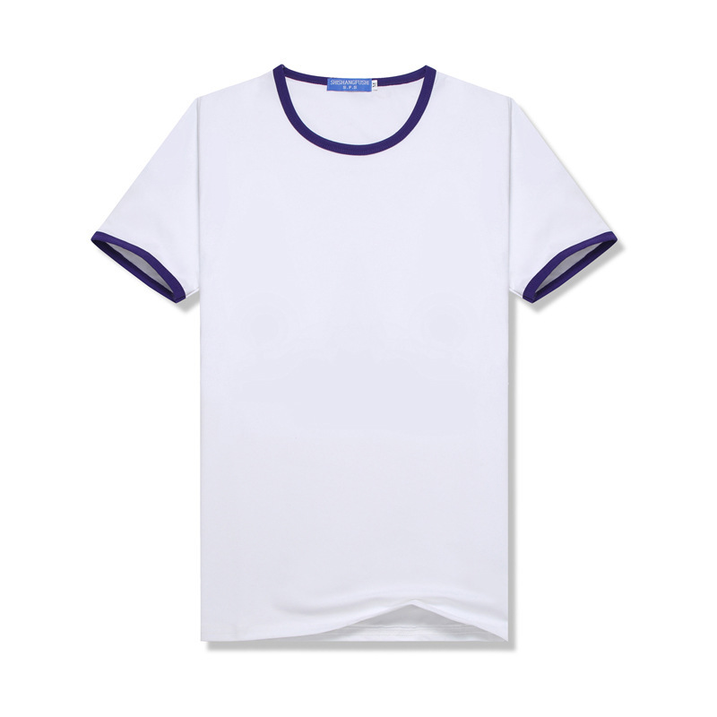 sublimation Blank T-Shirt Class Uniform Parent-Child Outfit DIY Summer Color-Blocked Raglan Short-Sleeve Crew Neck T-Shirt Modal Sublimation summer shirt