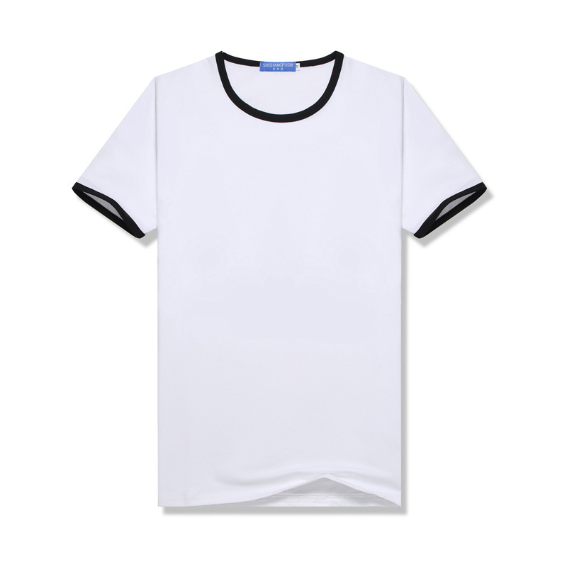 sublimation Blank T-Shirt Class Uniform Parent-Child Outfit DIY Summer Color-Blocked Raglan Short-Sleeve Crew Neck T-Shirt Modal Sublimation summer shirt