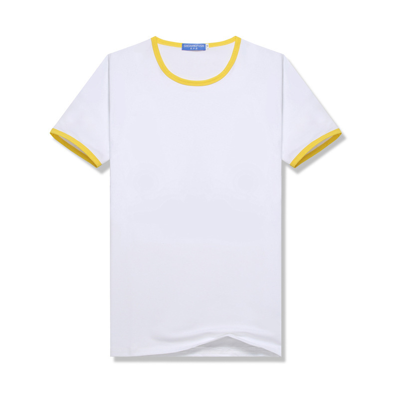 sublimation Blank T-Shirt Class Uniform Parent-Child Outfit DIY Summer Color-Blocked Raglan Short-Sleeve Crew Neck T-Shirt Modal Sublimation summer shirt