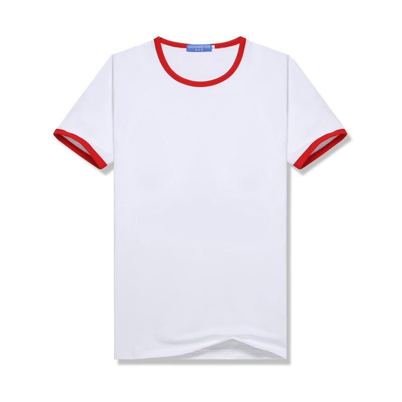 sublimation Blank T-Shirt Class Uniform Parent-Child Outfit DIY Summer Color-Blocked Raglan Short-Sleeve Crew Neck T-Shirt Modal Sublimation summer shirt