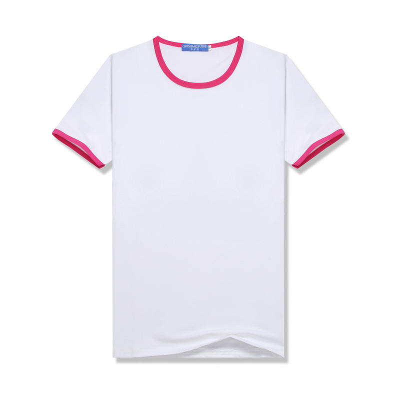 sublimation Blank T-Shirt Class Uniform Parent-Child Outfit DIY Summer Color-Blocked Raglan Short-Sleeve Crew Neck T-Shirt Modal Sublimation summer shirt