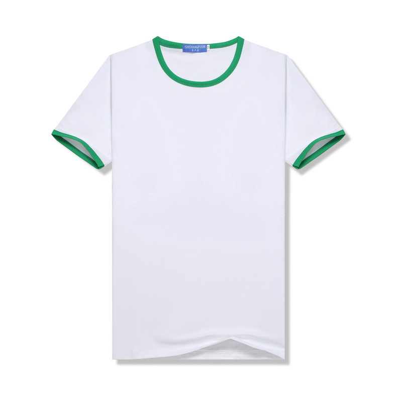 sublimation Blank T-Shirt Class Uniform Parent-Child Outfit DIY Summer Color-Blocked Raglan Short-Sleeve Crew Neck T-Shirt Modal Sublimation summer shirt