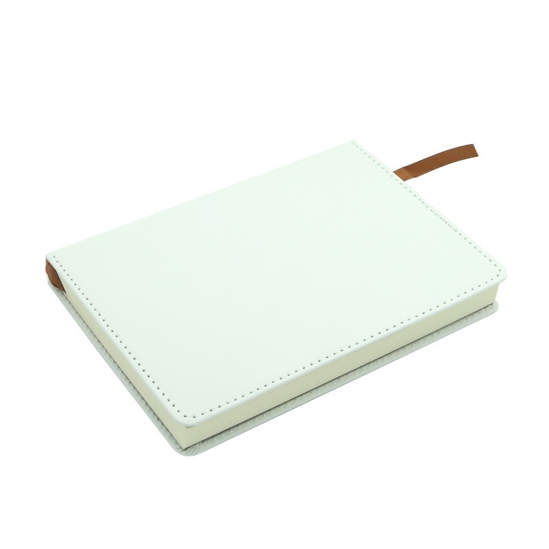 A5 Sublimation Blank Notebook DIY Heat Transfer Journal with White PU Hardcover