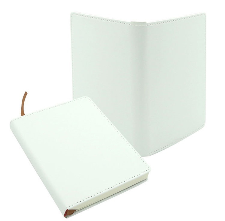 A5 Sublimation Blank Notebook DIY Heat Transfer Journal with White PU Hardcover