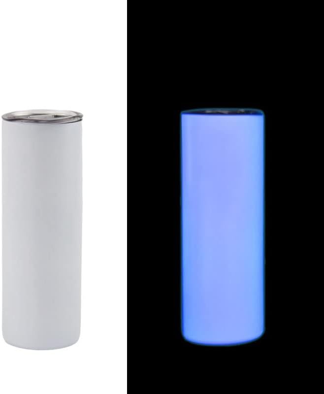 RTS US warehouse 25pck Glow In The Dark Sublimation Tumbler 20oz skinny tumbler