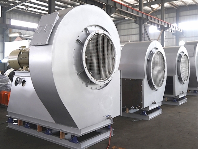 Ventilador de exaustão de alta temperatura em aço inoxidável