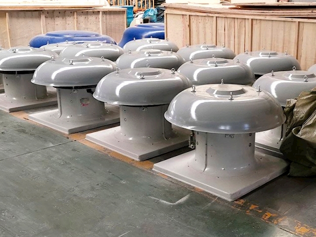 Ventilador de telhado em PRFV (Plástico Reforçado com Fibra de Vidro)