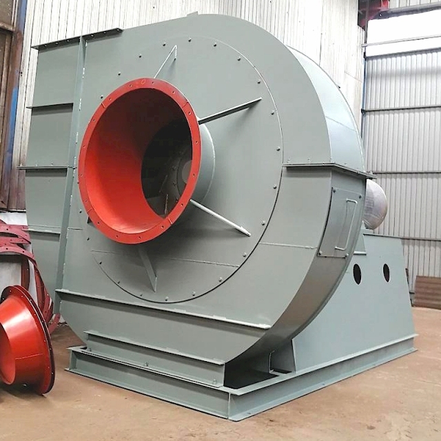 ventilador de exaustão centrífugo de aço inoxidável para gases de escape de alta temperatura