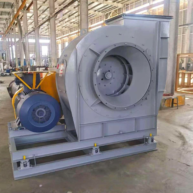 Ventilador centrífugo inclinado para trás da caldeira