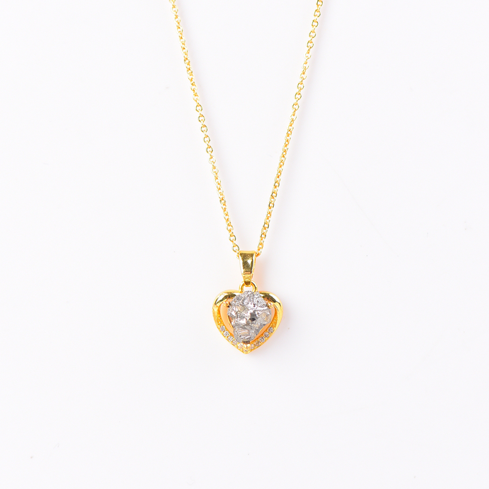 Natural pyrite necklace pendant for women men career advancement attracting wealth beautiful and elegant