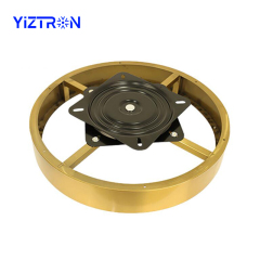 Gold Tone Lazy Susan Turntable Bearing - Smooth 360° Rotation for Furniture