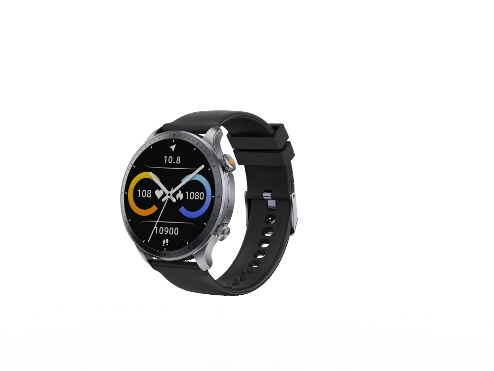 Montre connectée avec écran AMOLED de 1, 43 pouce, appels Bluetooth 5.3, boussole/altimètre