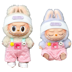 Pink plaid overalls for babies