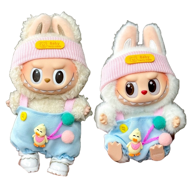 Pink plaid overalls for baby