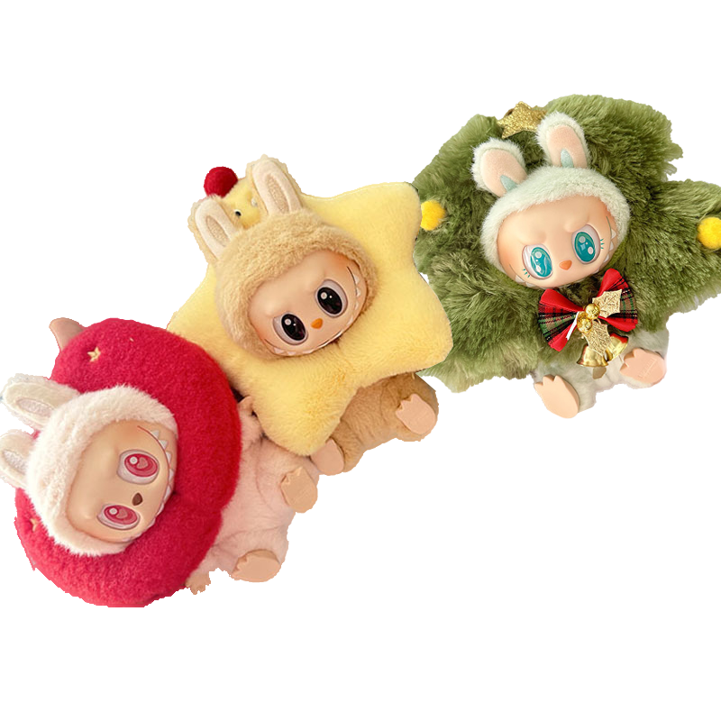 labu clothes pendant sit party doll clothes star Christmas tree apple head cover