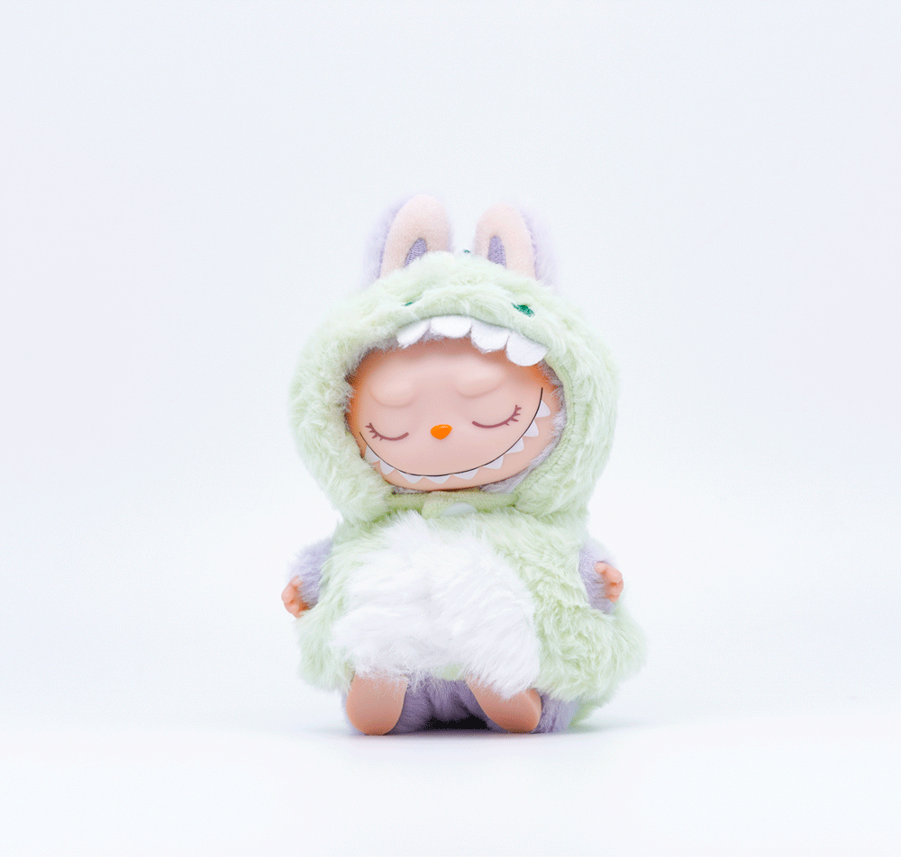 Green Dinosaur Jumpsuit Outfit for 10/15cm Labu Doll