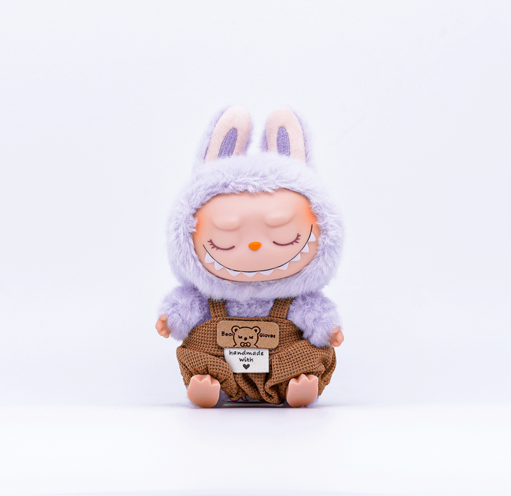 LaBu Baby Soft Stretchy Overalls Set, fits 10/15cm Labu Doll