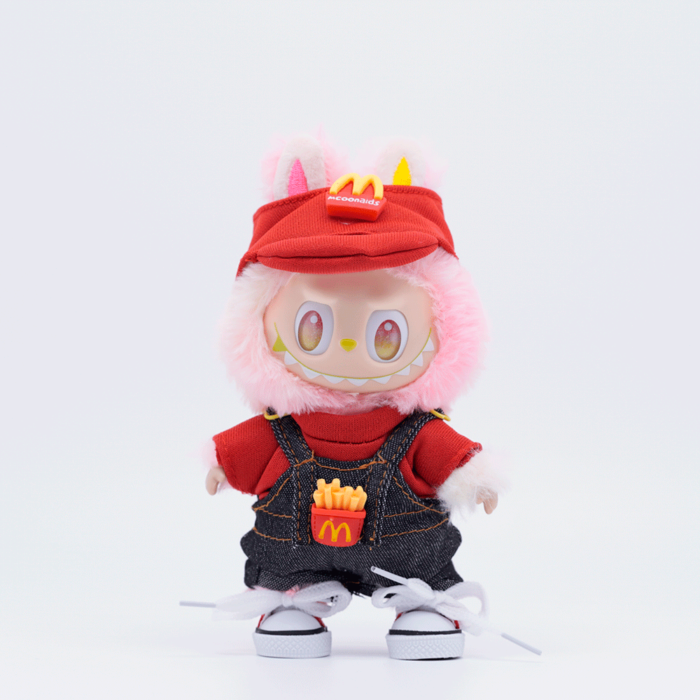 McDonald's Theme Cute Doll Outfit Set, fits 10/15cm Labu Doll