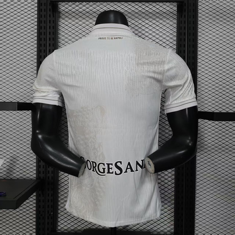 Player Version 2025-2026 Napoli Away White Thailand Soccer Jersey AAA-888