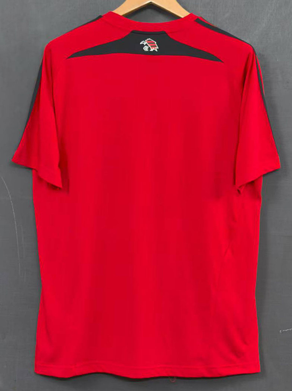 25-26 Flamengo Home Red Cotton T-shirt-3079