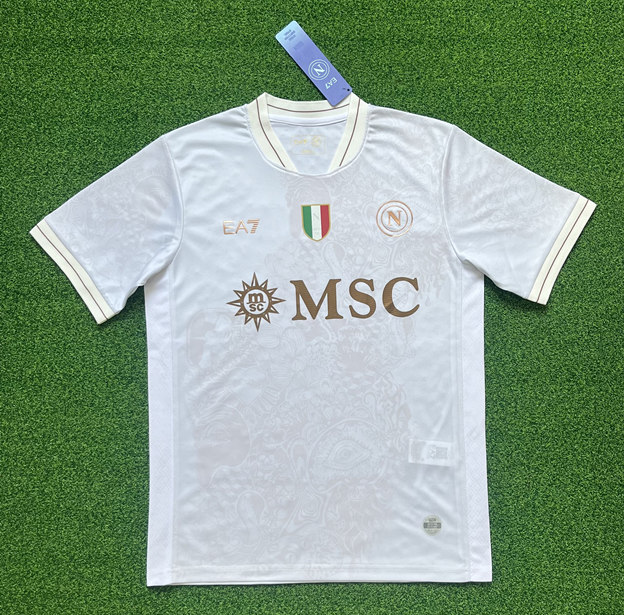 (S-4XL) 2025-2026 Napoli Away White Thailand Soccer Jersey AAA-403
