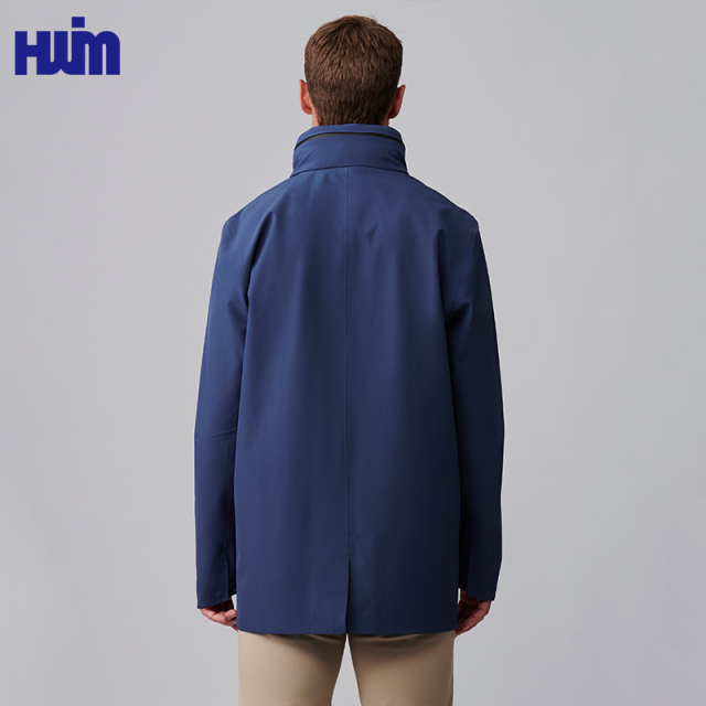 Custom Recycled Polyester Waterproof Jacket,Waterproof Detachable Hood Sustainable Jacket | Recycled Polyester