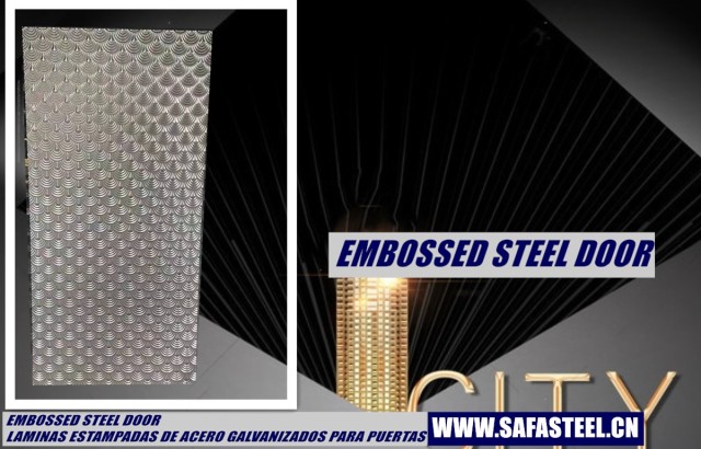 Embossed Steel Door Skin metal stamped steel sheet