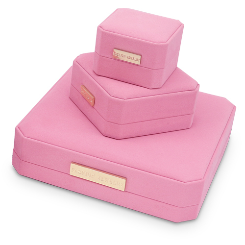 Latest arrival hot selling microfiber jewelry box high quality women jewelry portable storage box