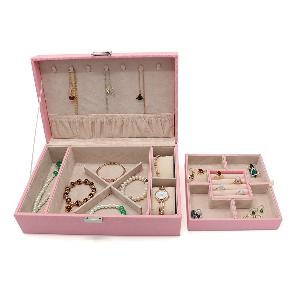 Jewelry Organizer Display Storage Box With Lock
