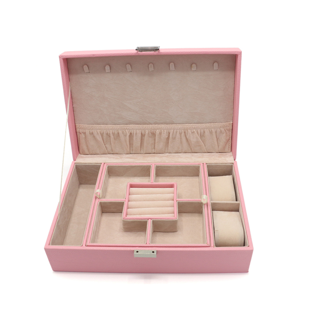 Jewelry Organizer Display Storage Box With Lock