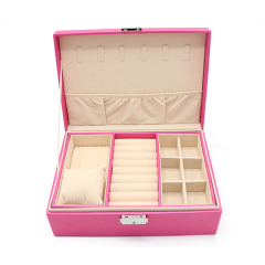 Custom Logo Jewellery Storage Box Travel Jewelry Box