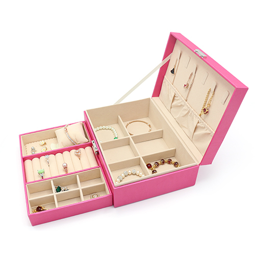 Custom Logo Jewellery Storage Box Travel Jewelry Box