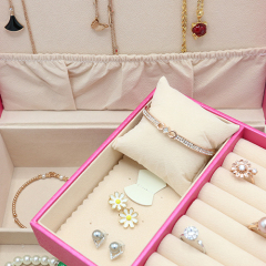 Custom Logo Jewellery Storage Box Travel Jewelry Box