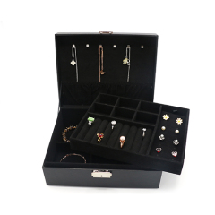 Latest Design Hot Selling PU Leather Organizer Storage Box For Jewelry