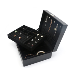 Latest Design Hot Selling PU Leather Organizer Storage Box For Jewelry