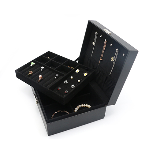 Latest Design Hot Selling PU Leather Organizer Storage Box For Jewelry