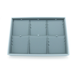 PU Leather Jewelry Necklace Pendant Display Tray