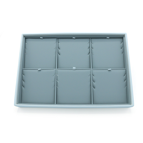 PU Leather Jewelry Necklace Pendant Display Tray