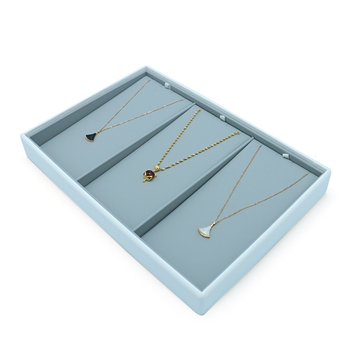 Best Seller PU Leather Jewelry Necklace Display Tray