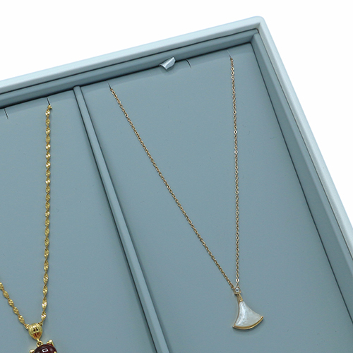 Best Seller PU Leather Jewelry Necklace Display Tray