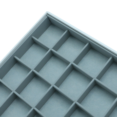 Custom Leather And Velvet Earrings Ring Display Tray