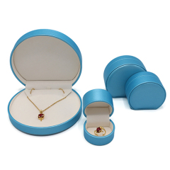 High Quality PU leather Semicircle Jewelry Ring Bangle Box