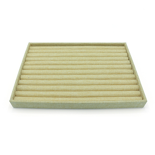 Hot Selling Natural Linen Ring Display Tray