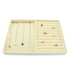 High Repurchase Rates Velvet Jewelry Display Tray For Necklace Ring