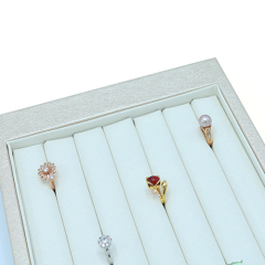 High Quality PU Leather Jewelry Display Tray For Ring