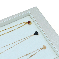 High Quality PU Leather Jewelry Display Tray For Necklace