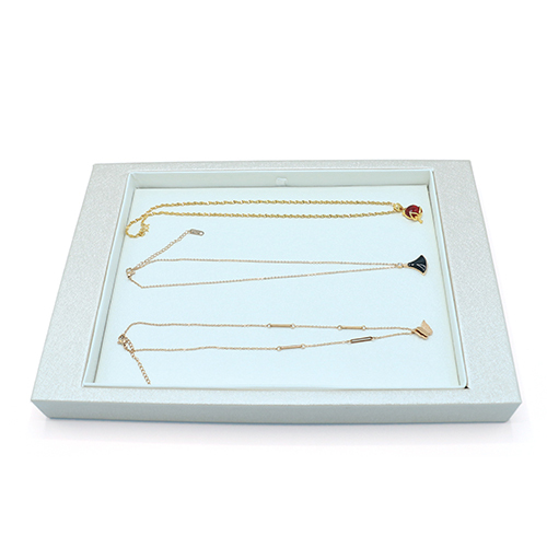High Quality PU Leather Jewelry Display Tray For Necklace