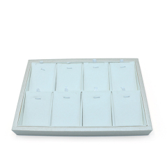High Quality PU Leather Jewelry Display Tray For Earrings Necklace