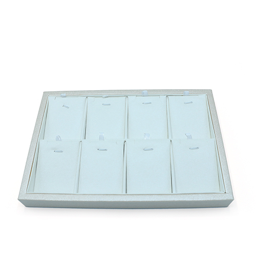 High Quality PU Leather Jewelry Display Tray For Earrings Necklace