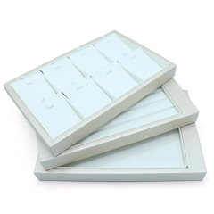 High Quality PU Leather Jewelry Display Tray For Earrings Necklace